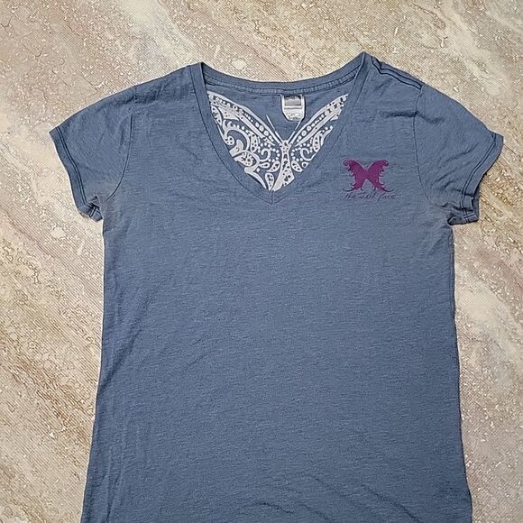 THE NORTH FACE WOMENS BUTTERFLY TEE SIZE MEDIUM - Picture 2 of 6